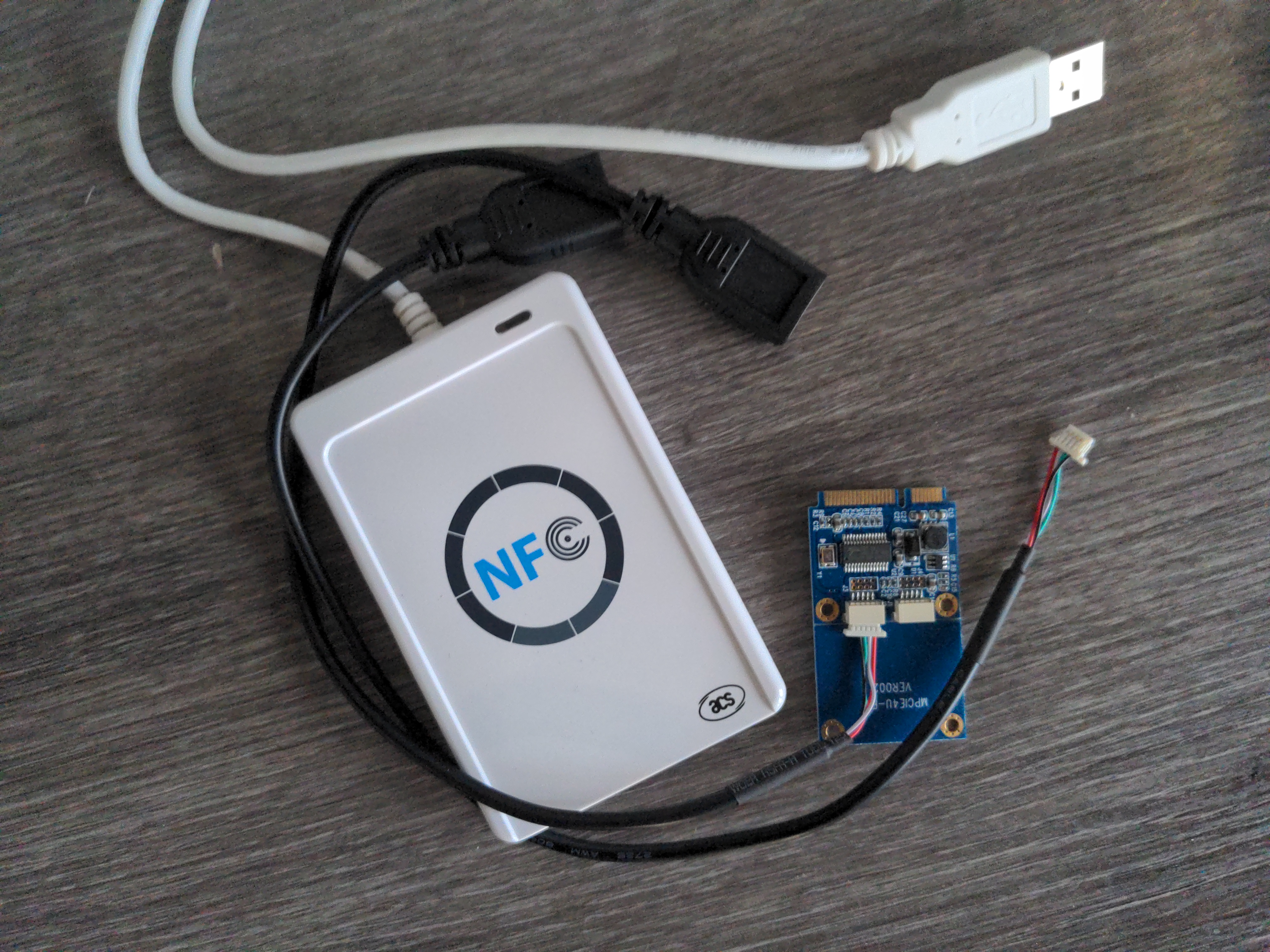 NFC reader and breakout board